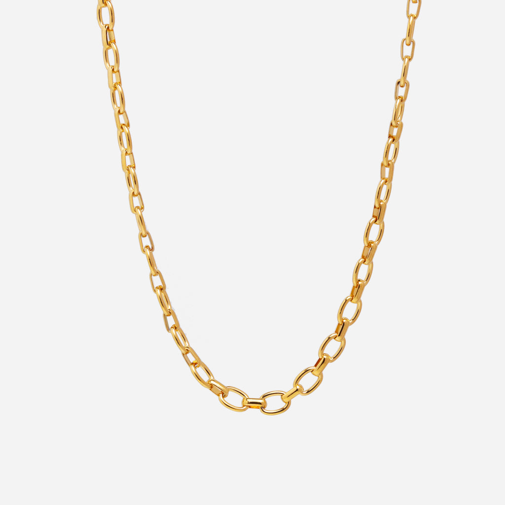 Round Chain Gold Necklace