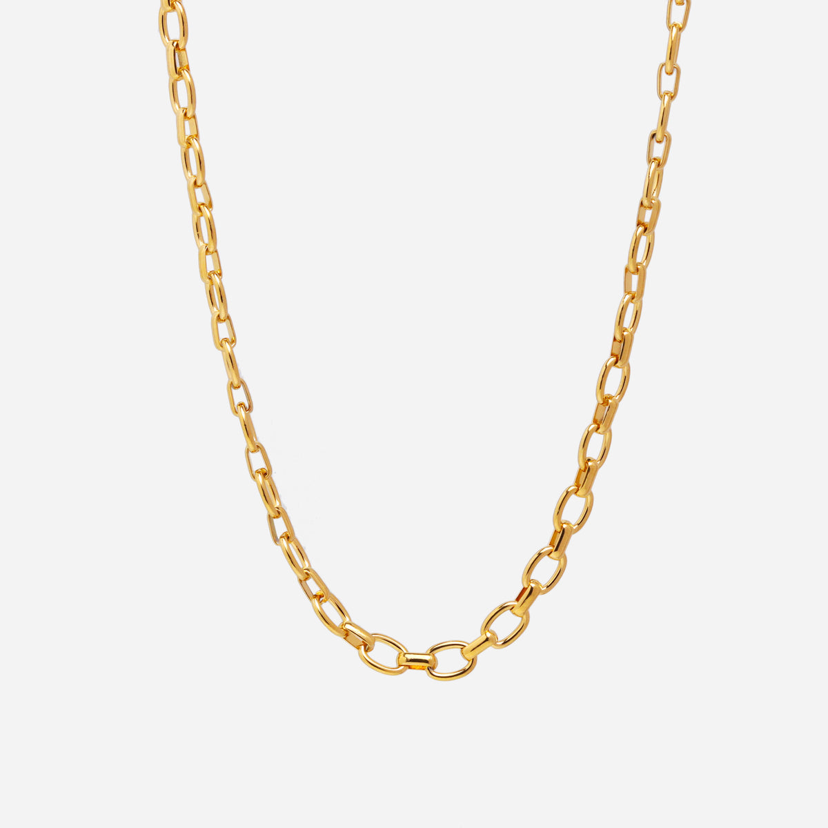 Round Chain Gold Necklace