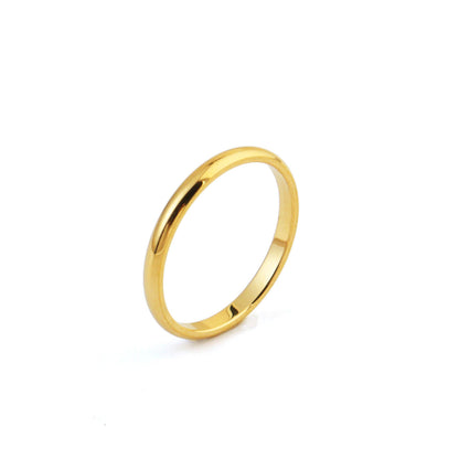 Classic Plain Gold Ring