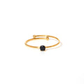 Black Dot Gold Ring