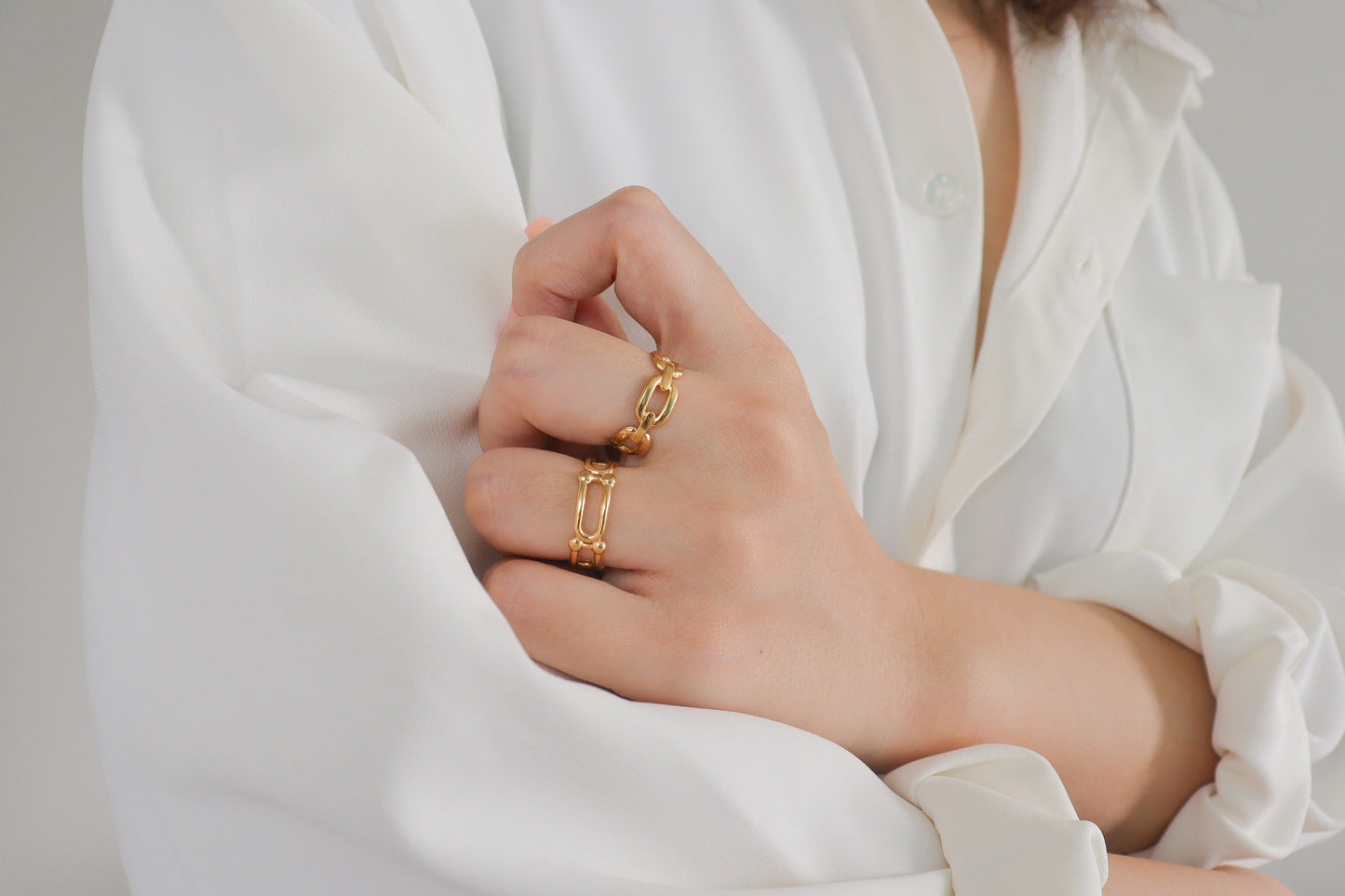 Eden Chain Gold Rings