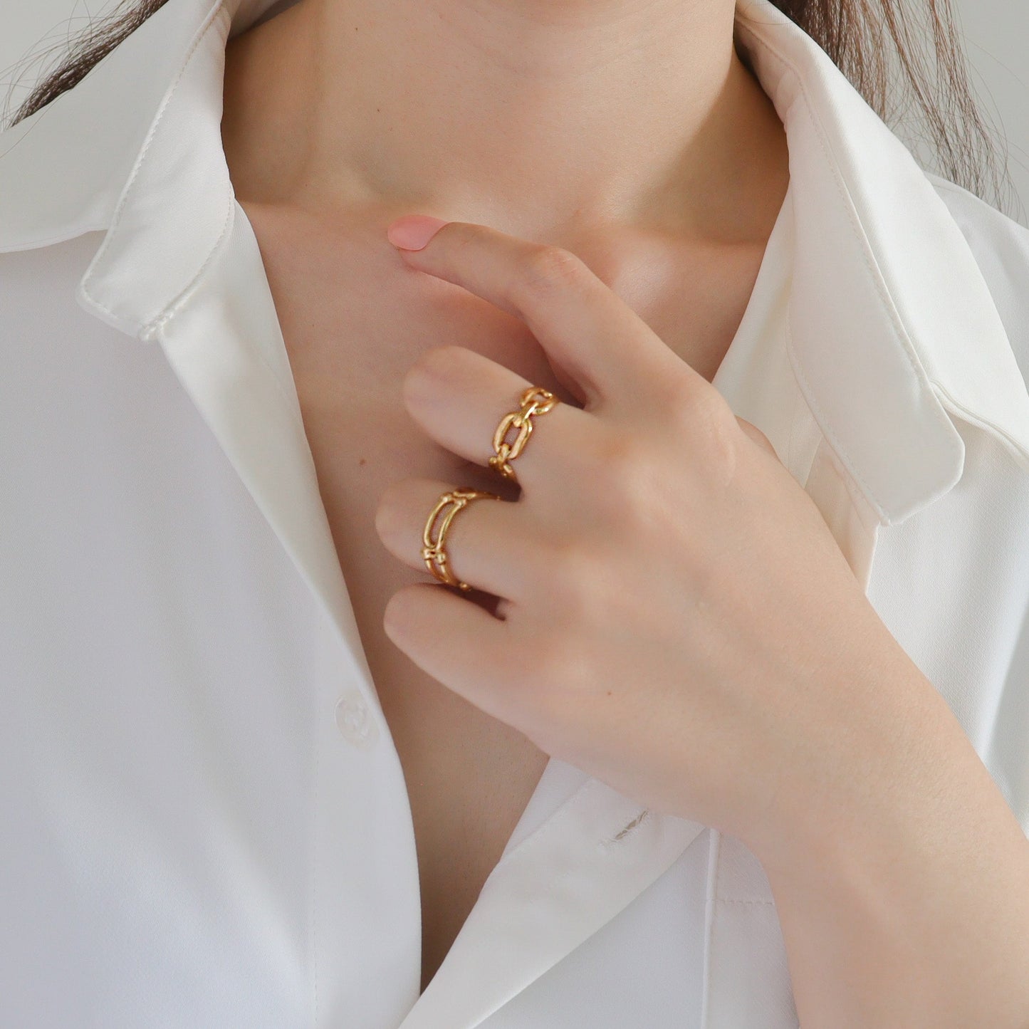 Eden Chain Gold Rings