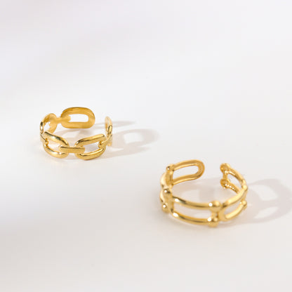 Eden Chain Gold Rings