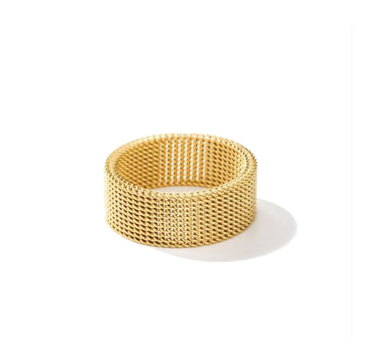 Gold Mesh Ring