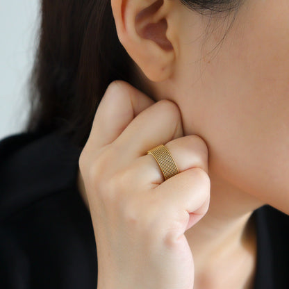 Gold Mesh Ring