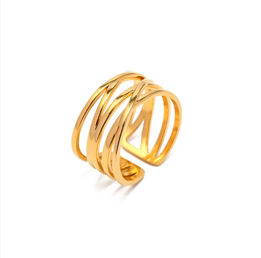 Abby Band Gold Ring