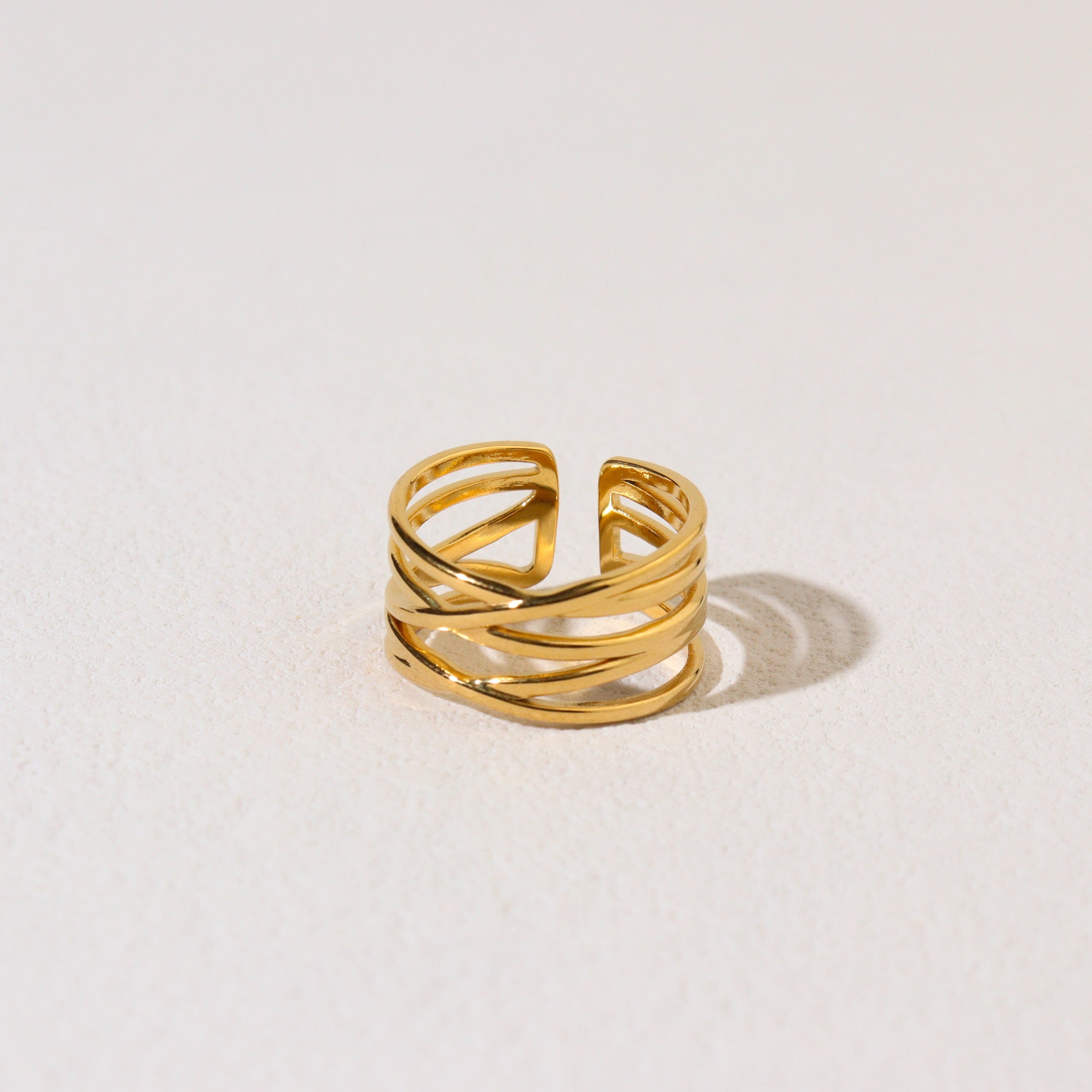 Abby Band Gold Ring