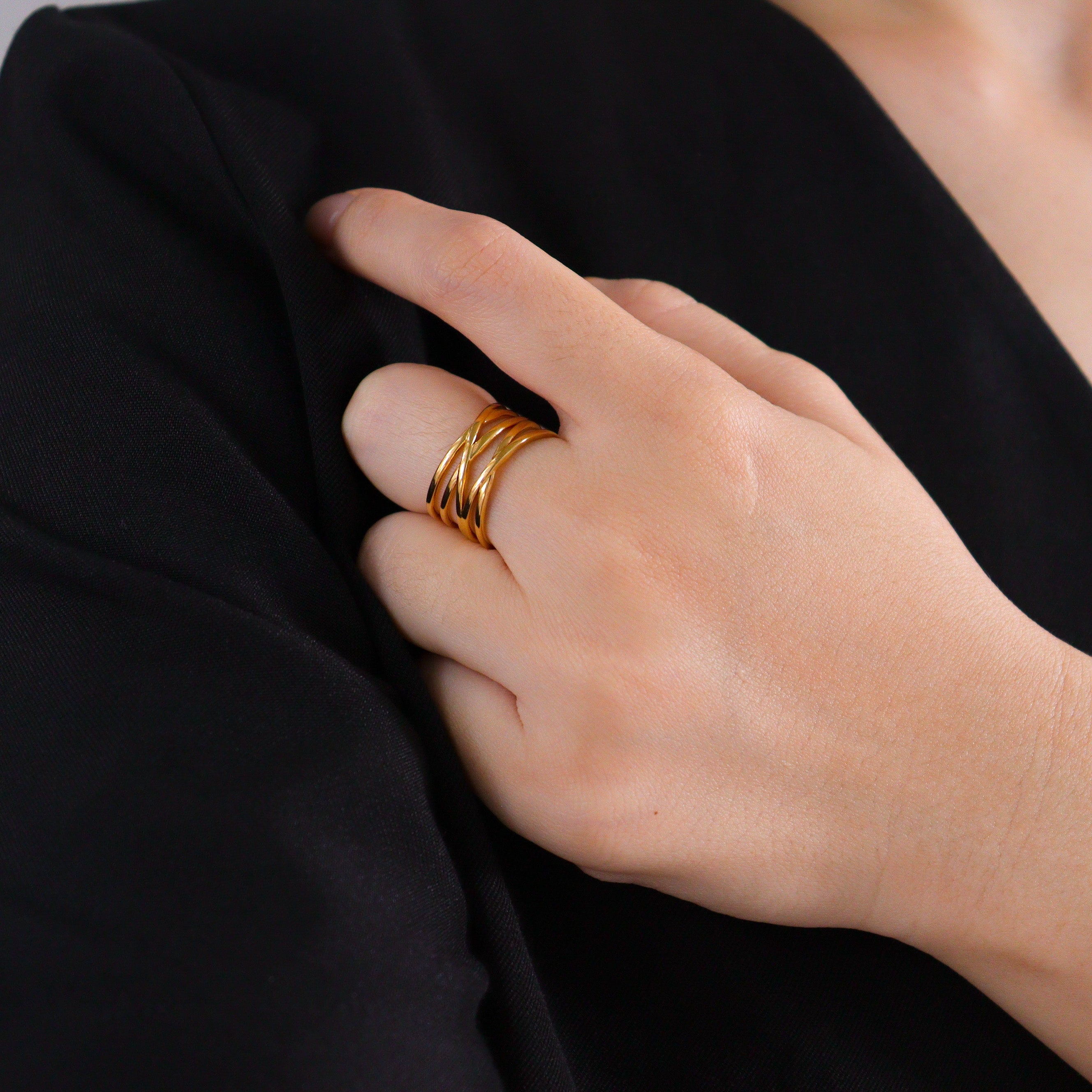 Abby Band Gold Ring