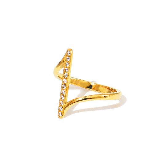 Running Stars Gold Ring