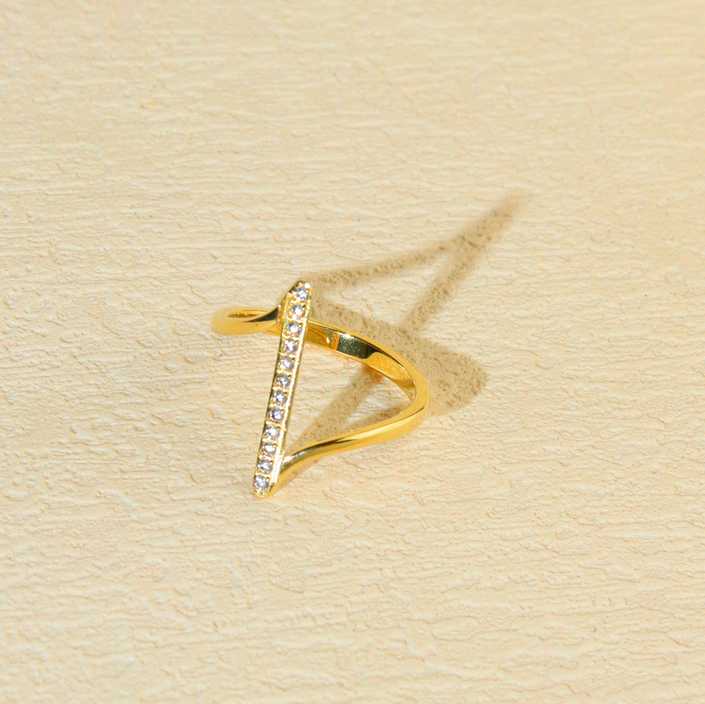 Running Stars Gold Ring