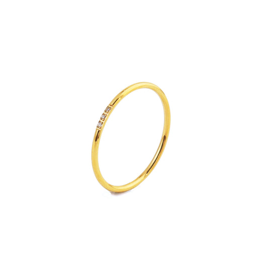 Minimal Cubic Gold Ring