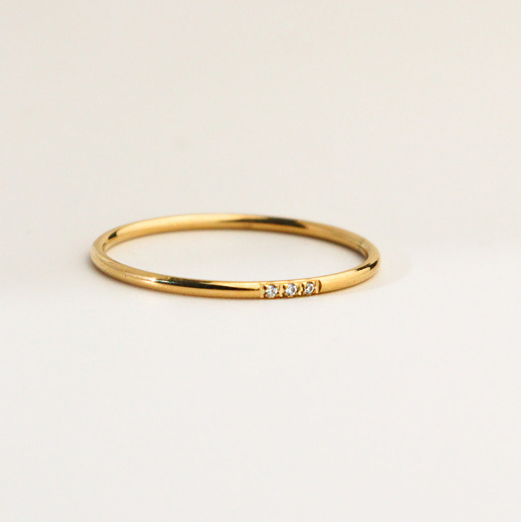 Minimal Cubic Gold Ring