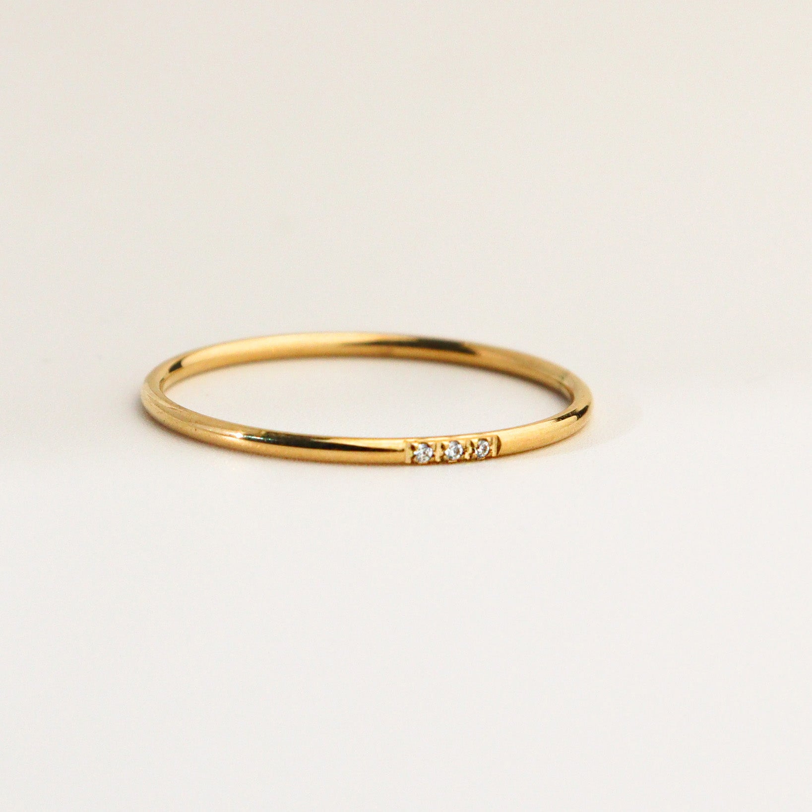 Minimal Cubic Gold Ring