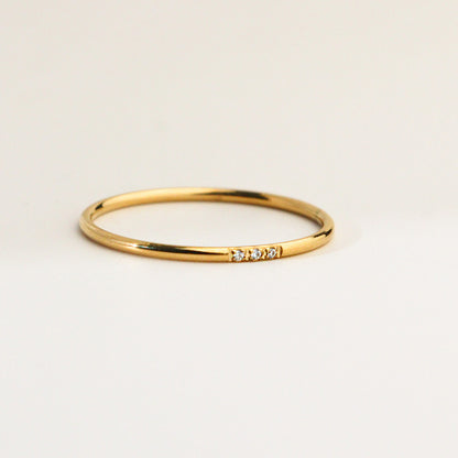 Minimal Cubic Gold Ring