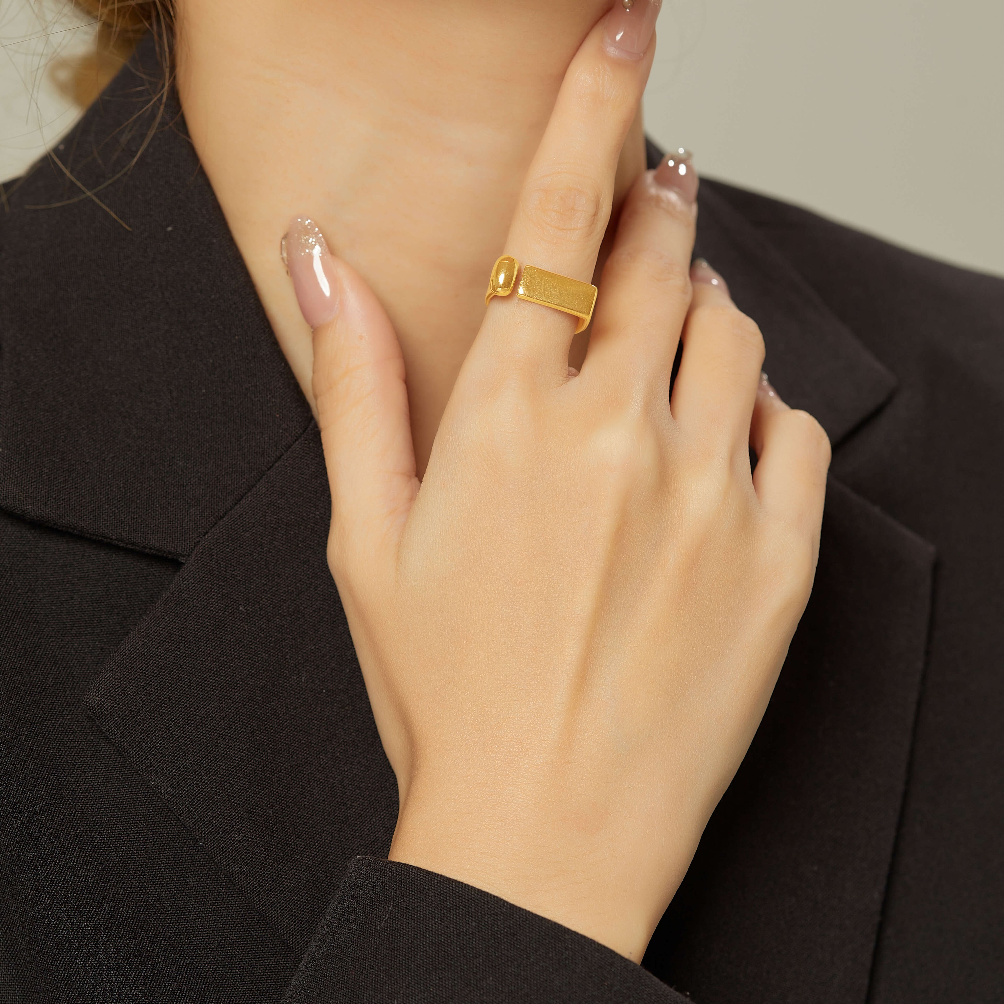Bold Signet Gold Ring