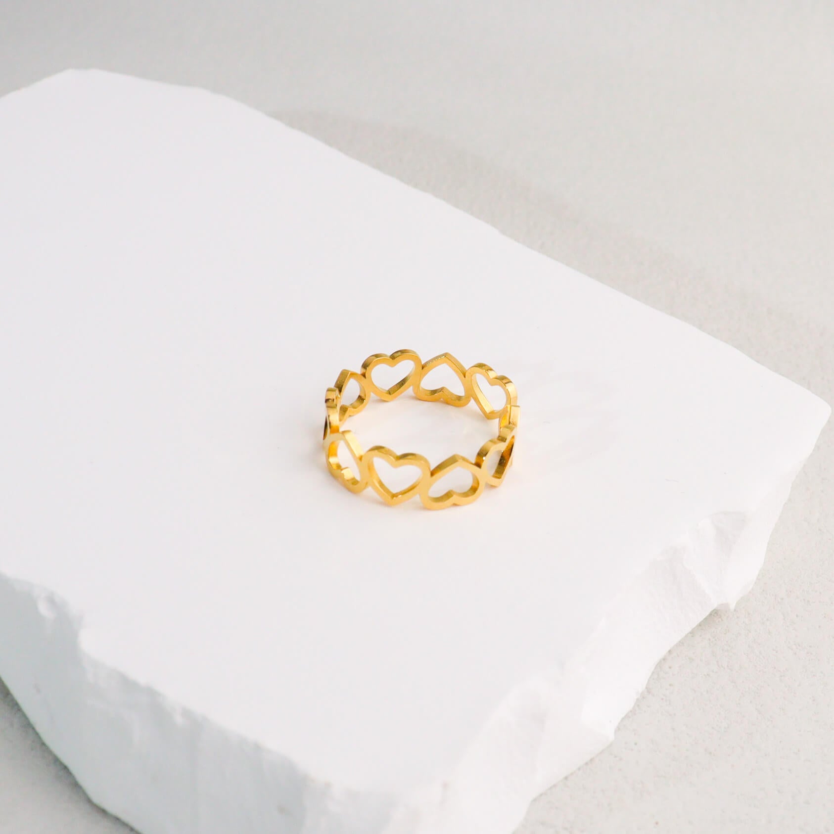 Love Chain Gold Open Ring