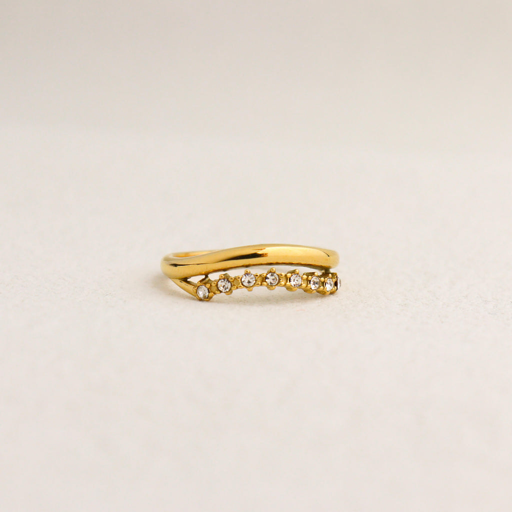 Natalie Cubic Gold Ring