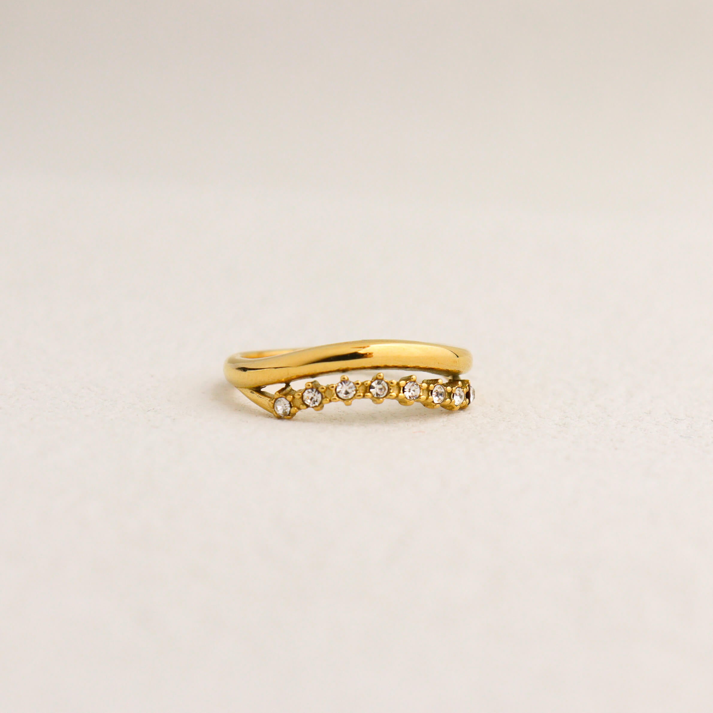Natalie Cubic Gold Ring
