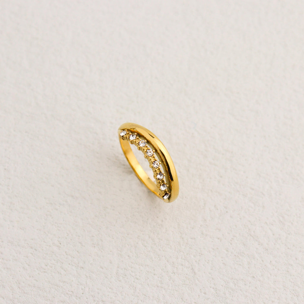 Natalie Cubic Gold Ring