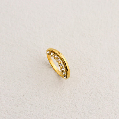 Natalie Cubic Gold Ring