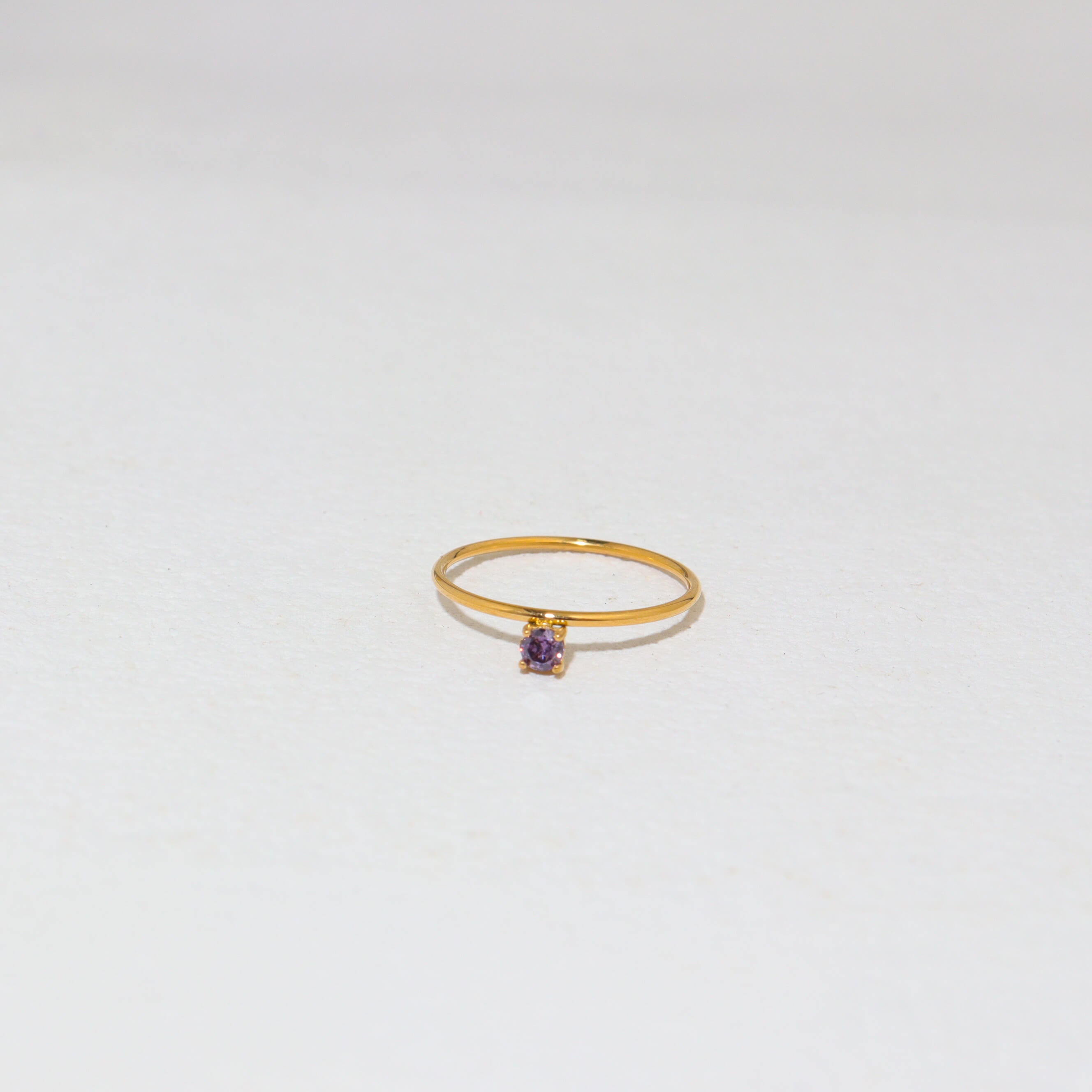 Purple Cubic Ring