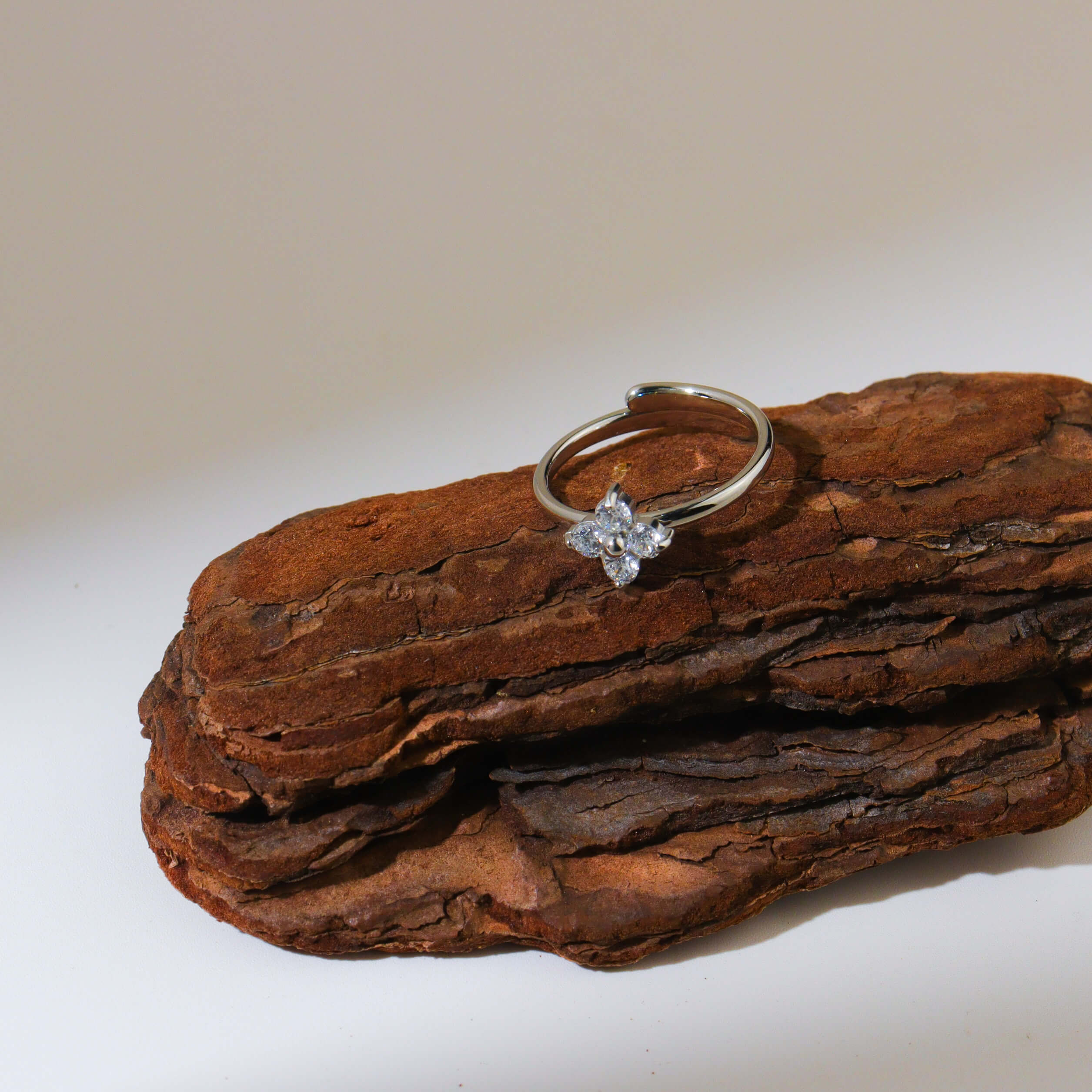 Silver Clove Ring