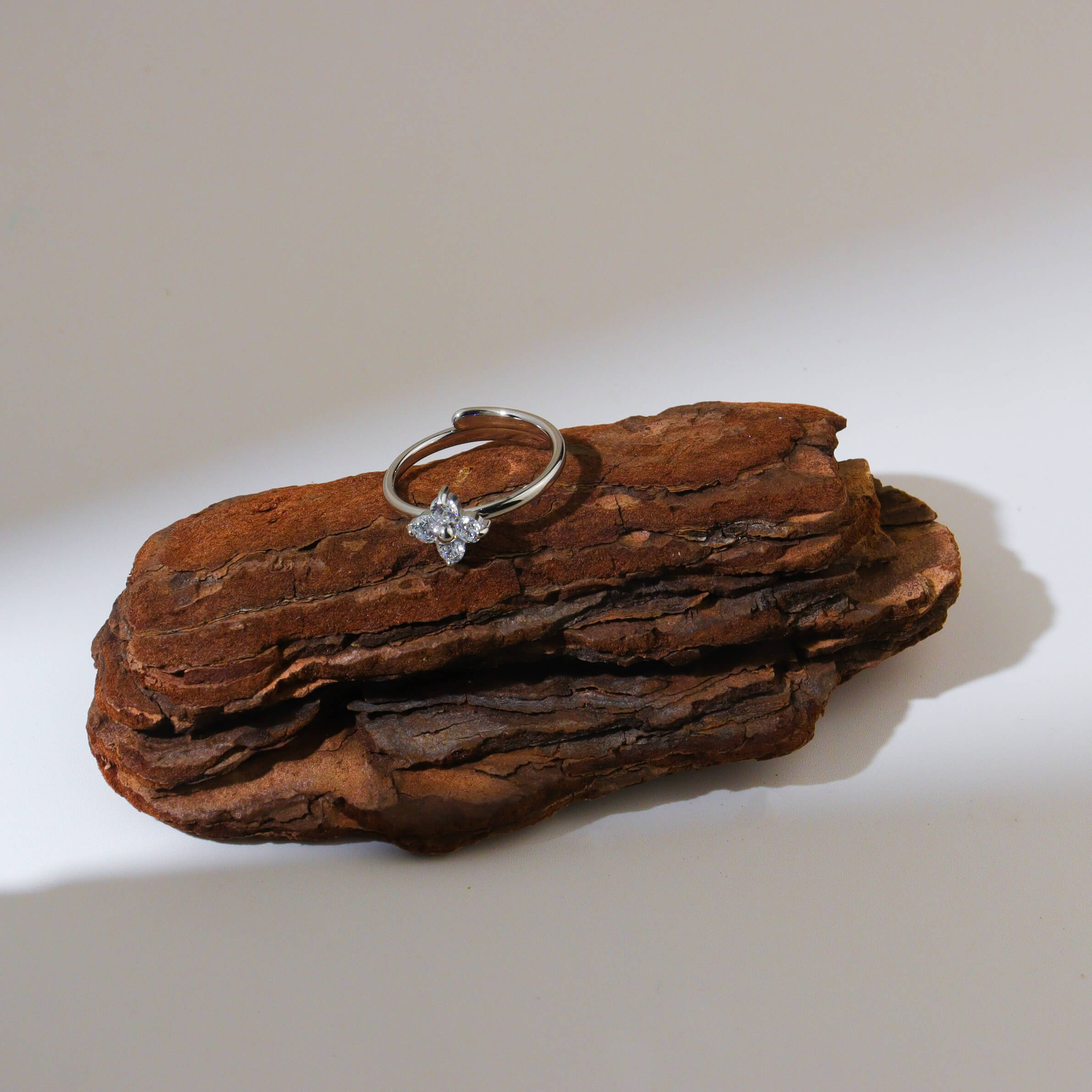 Silver Clove Ring