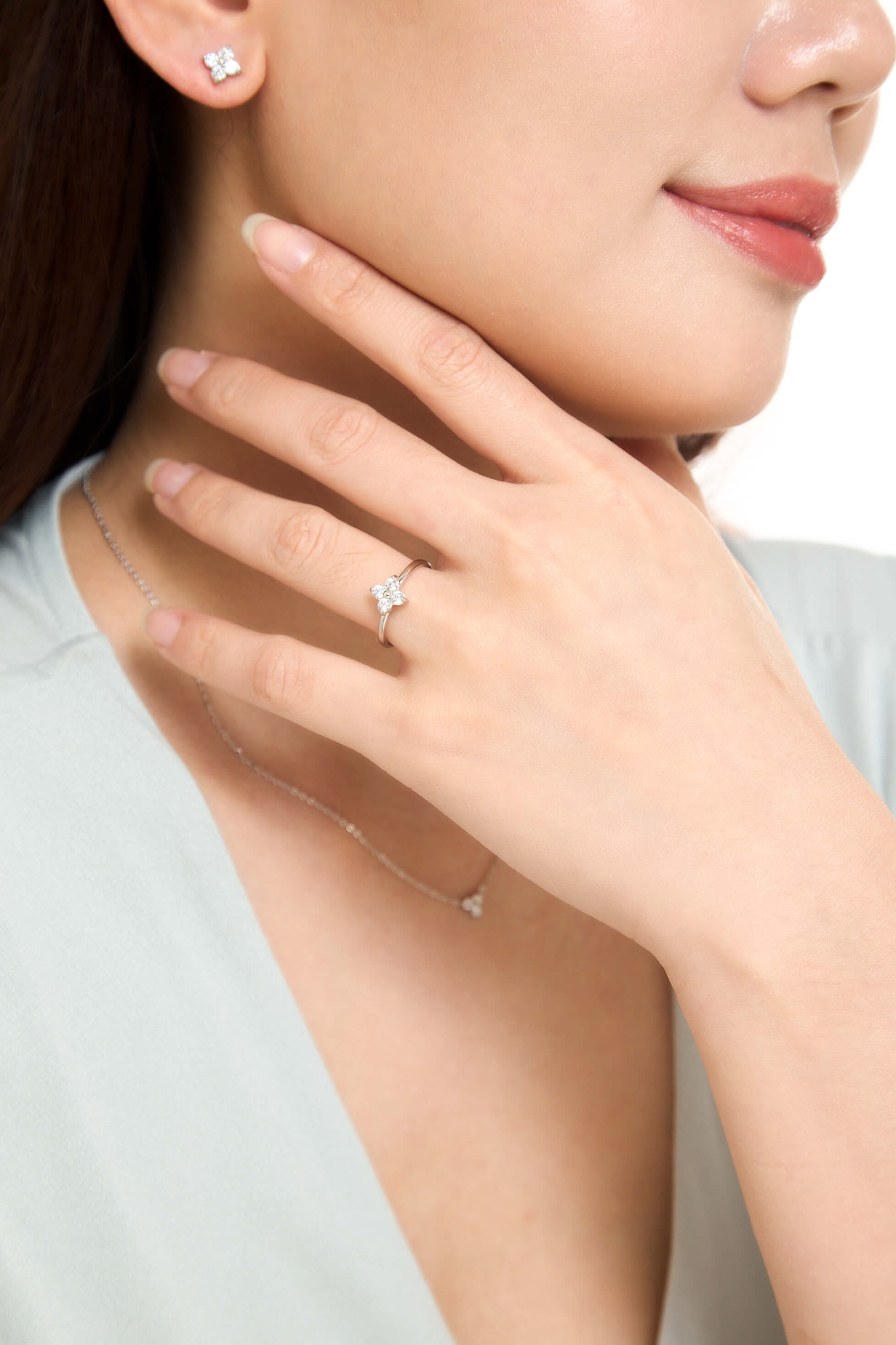 Silver Clove Ring
