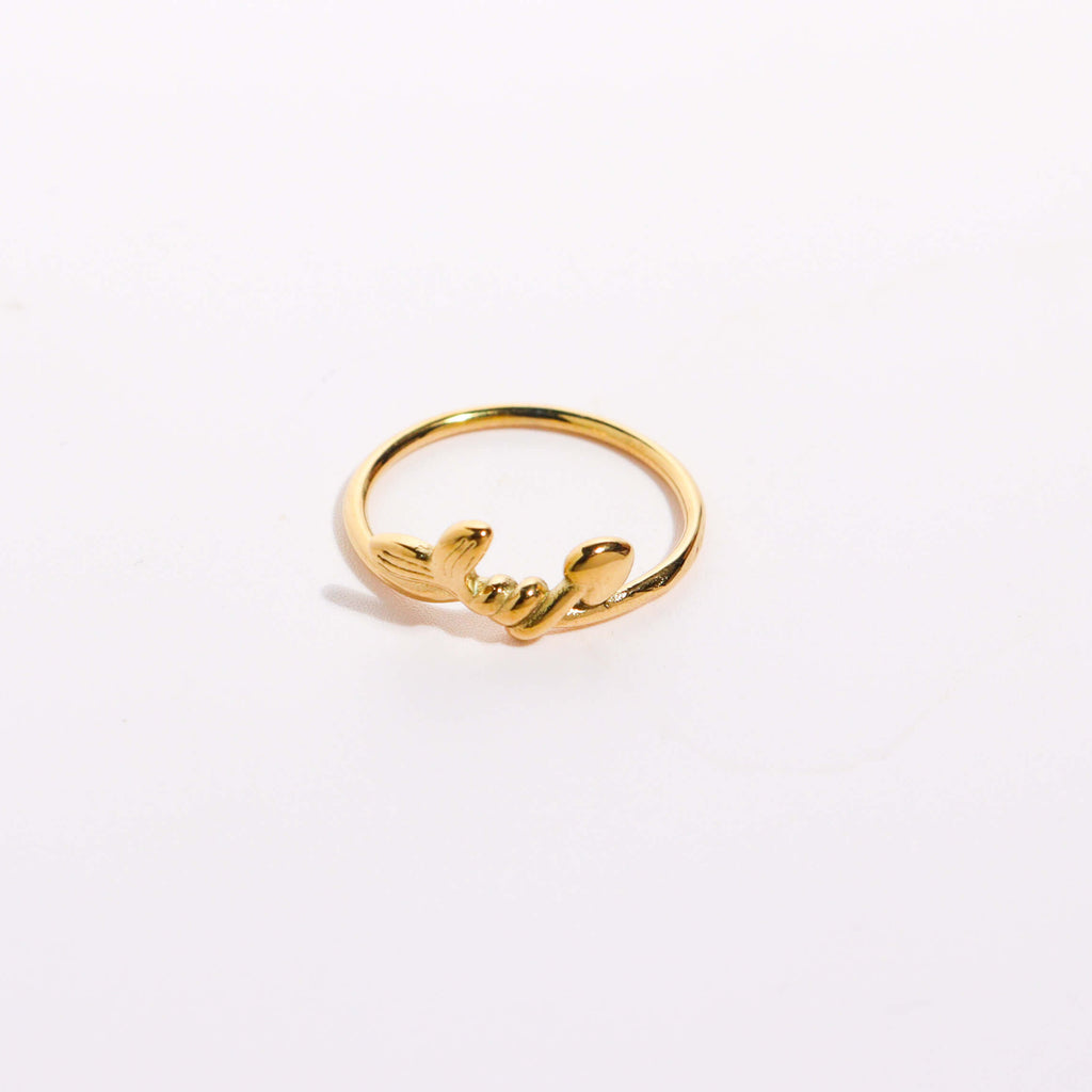 Sprouting Gold Ring