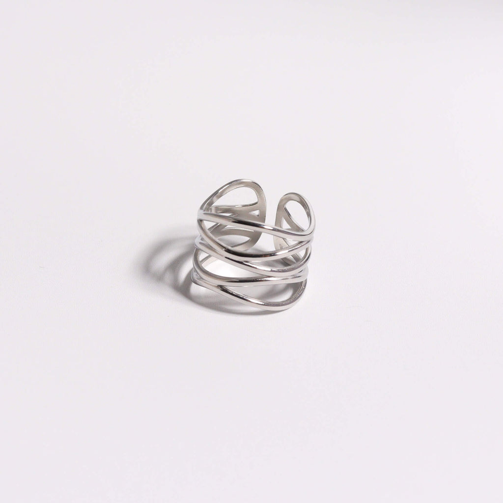 Finger Lace Silver Ring