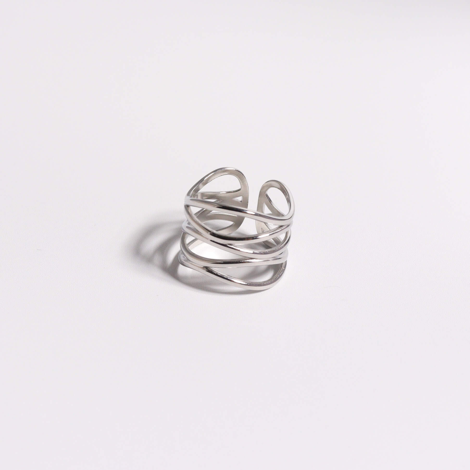 Finger Lace Silver Ring