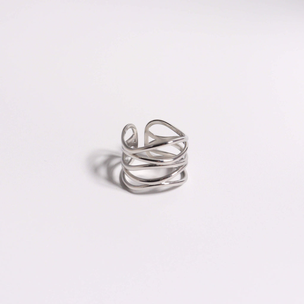 Finger Lace Silver Ring