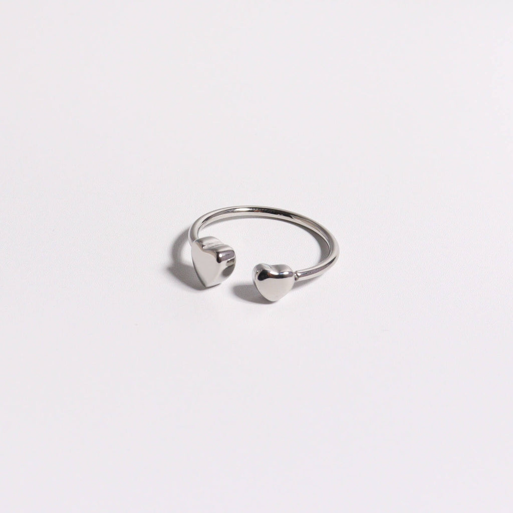 Two-gather We are Love Silver Ring