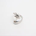 Hearted Meteor Silver Bold Ring
