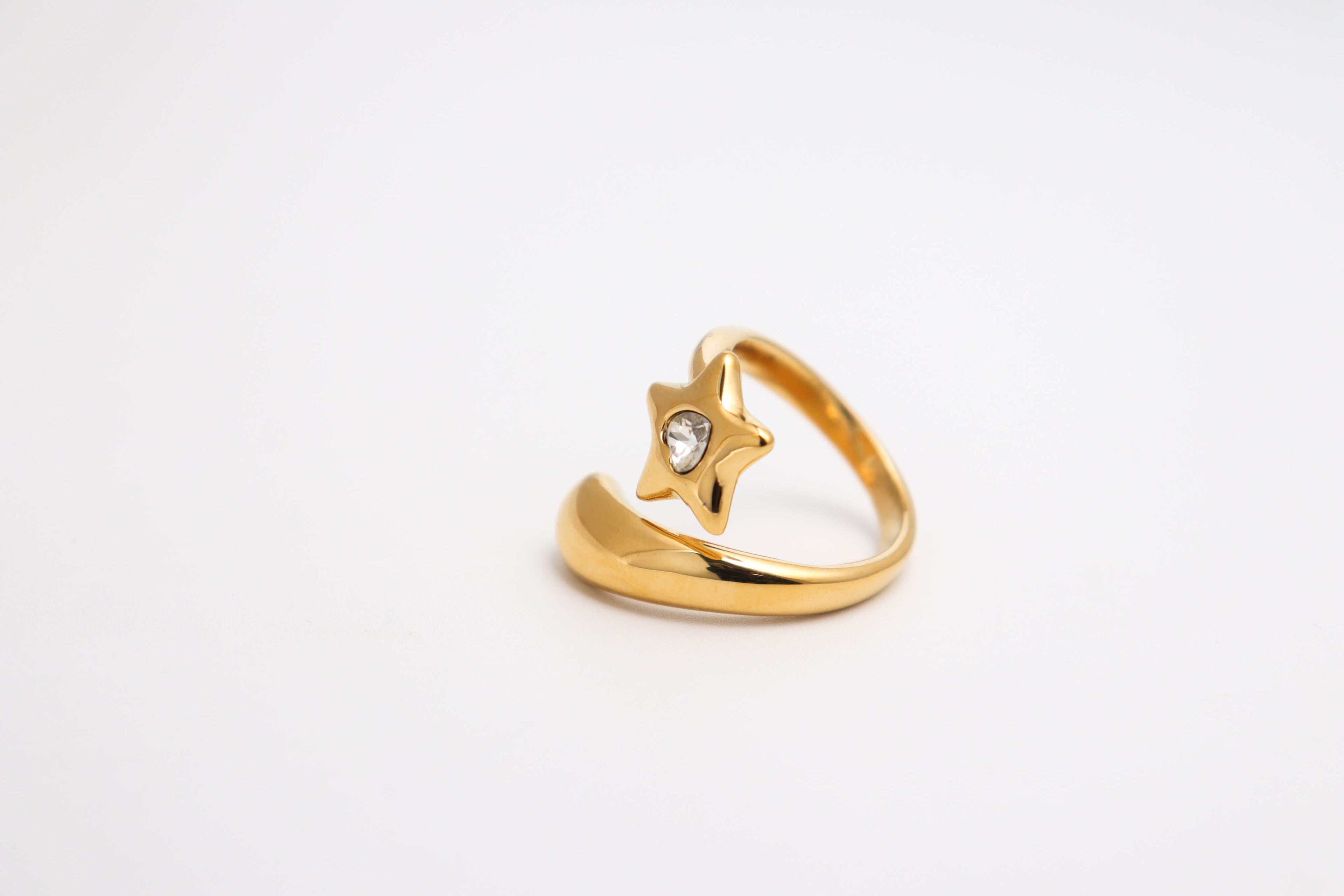 Hearted Meteor Gold Bold Ring