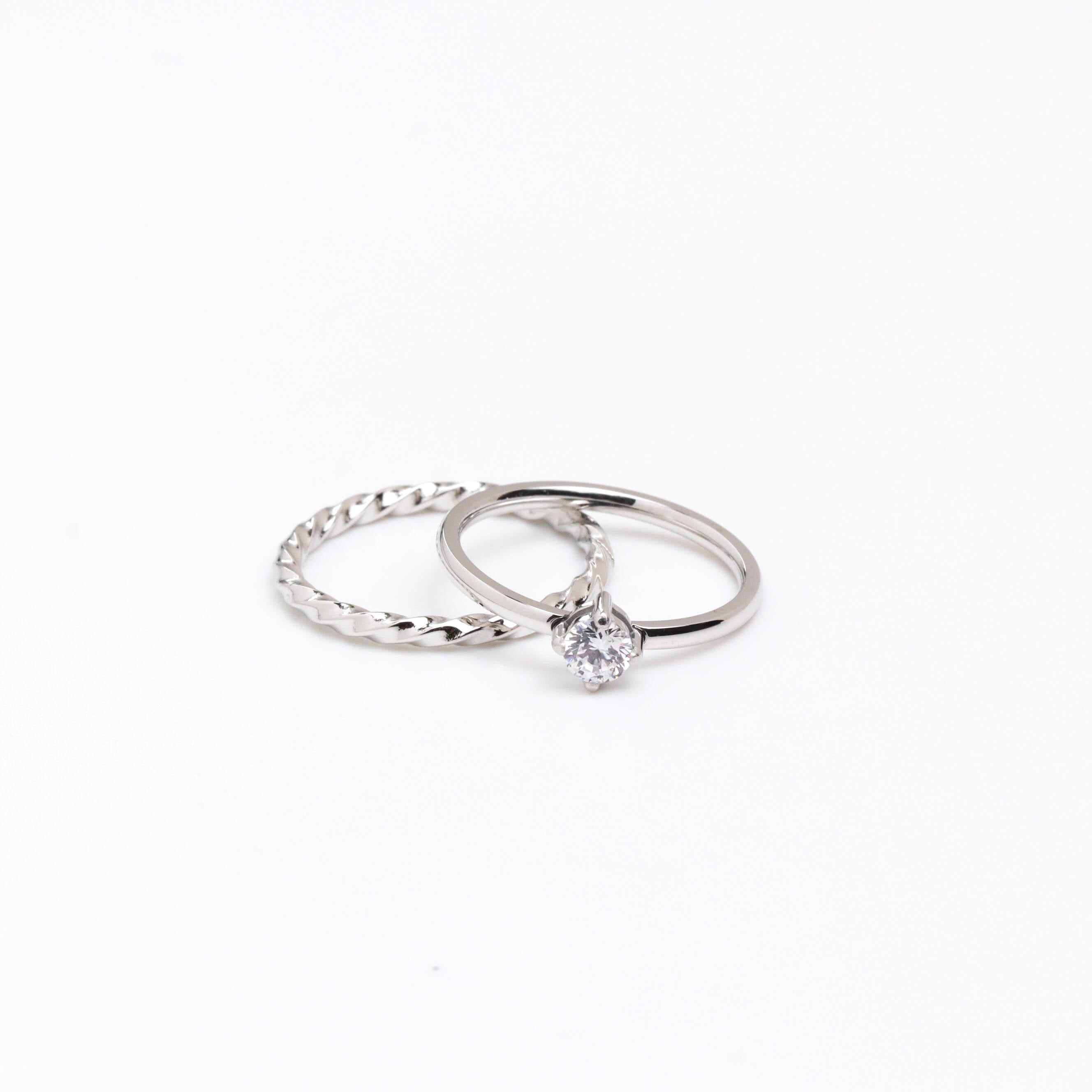 DZ Twins Silver Ring
