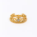 Sparkle Crown Gold Rings
