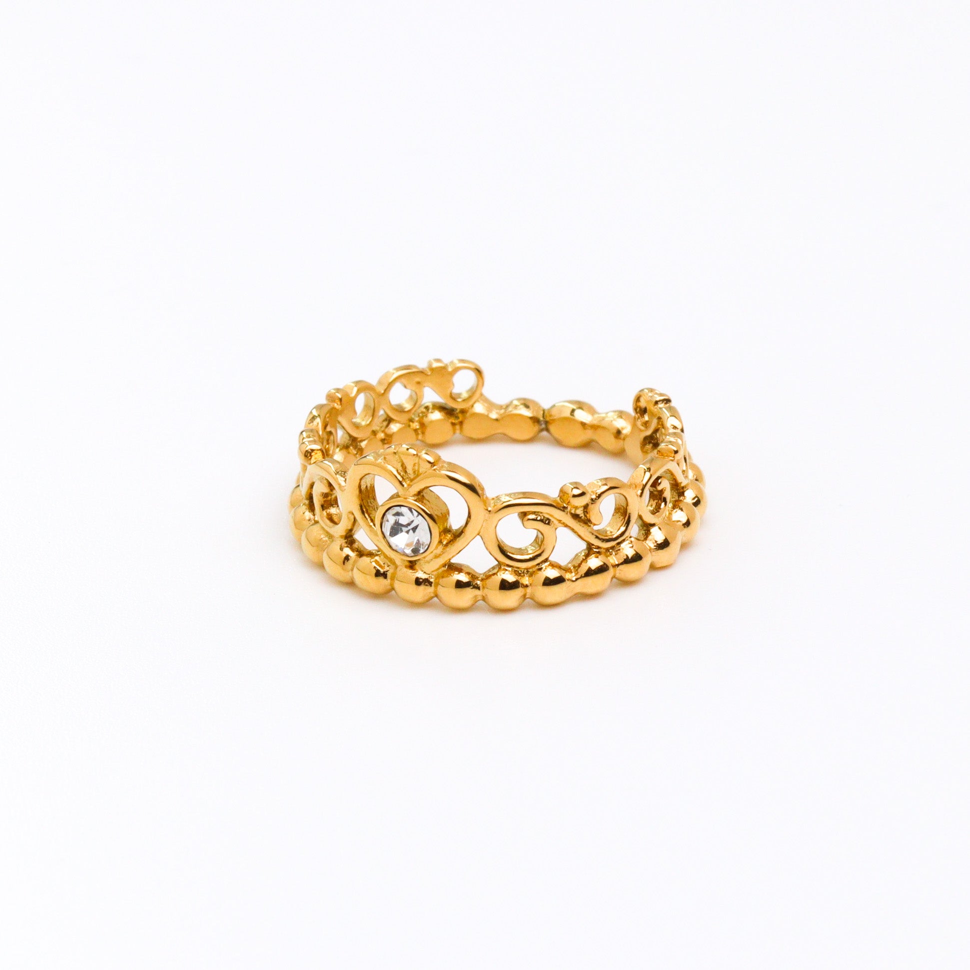 Sparkle Crown Gold Rings