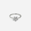 Shinny Plumeria Silver Ring