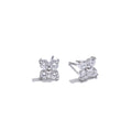 Silver Clove Stud Earrings