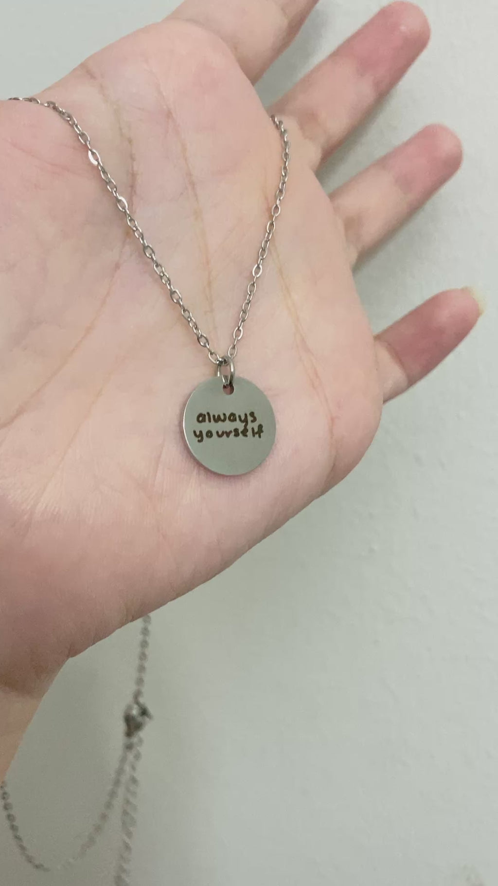 Engrave Your Necklace - Round
