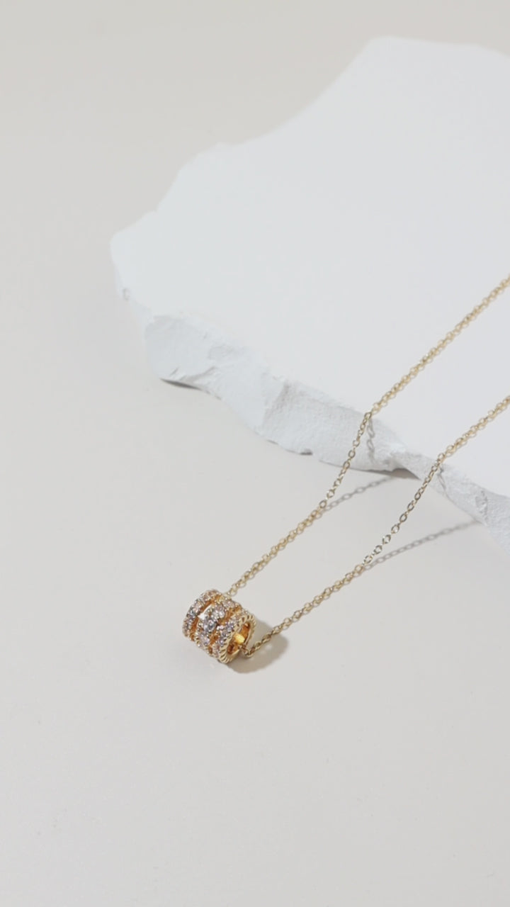 Double Helix Gold Necklace