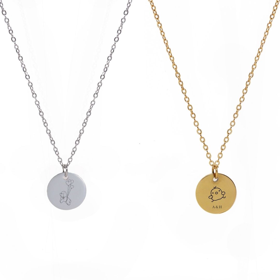 Engrave Your Necklace - Round
