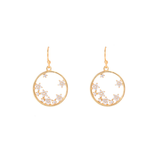 Starry Starry Night Gold Earrings