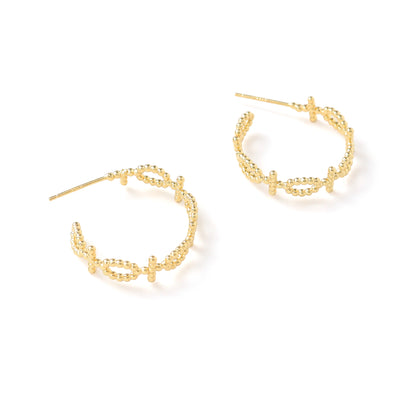 Weave C-Hoop Earrings