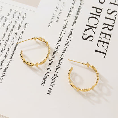 Weave C-Hoop Earrings
