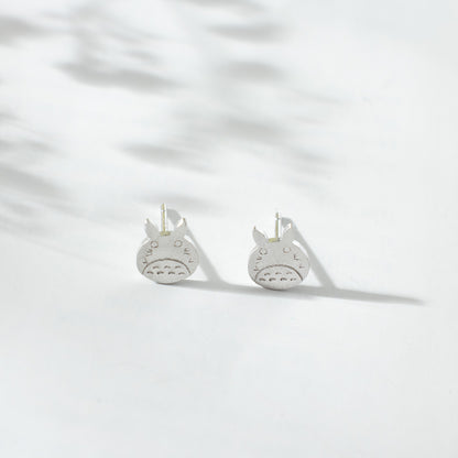 Totoro Silver 925 Earrings