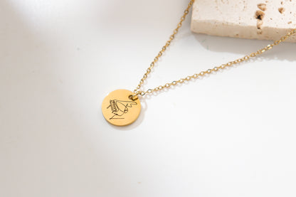 Engrave Your Necklace - Round