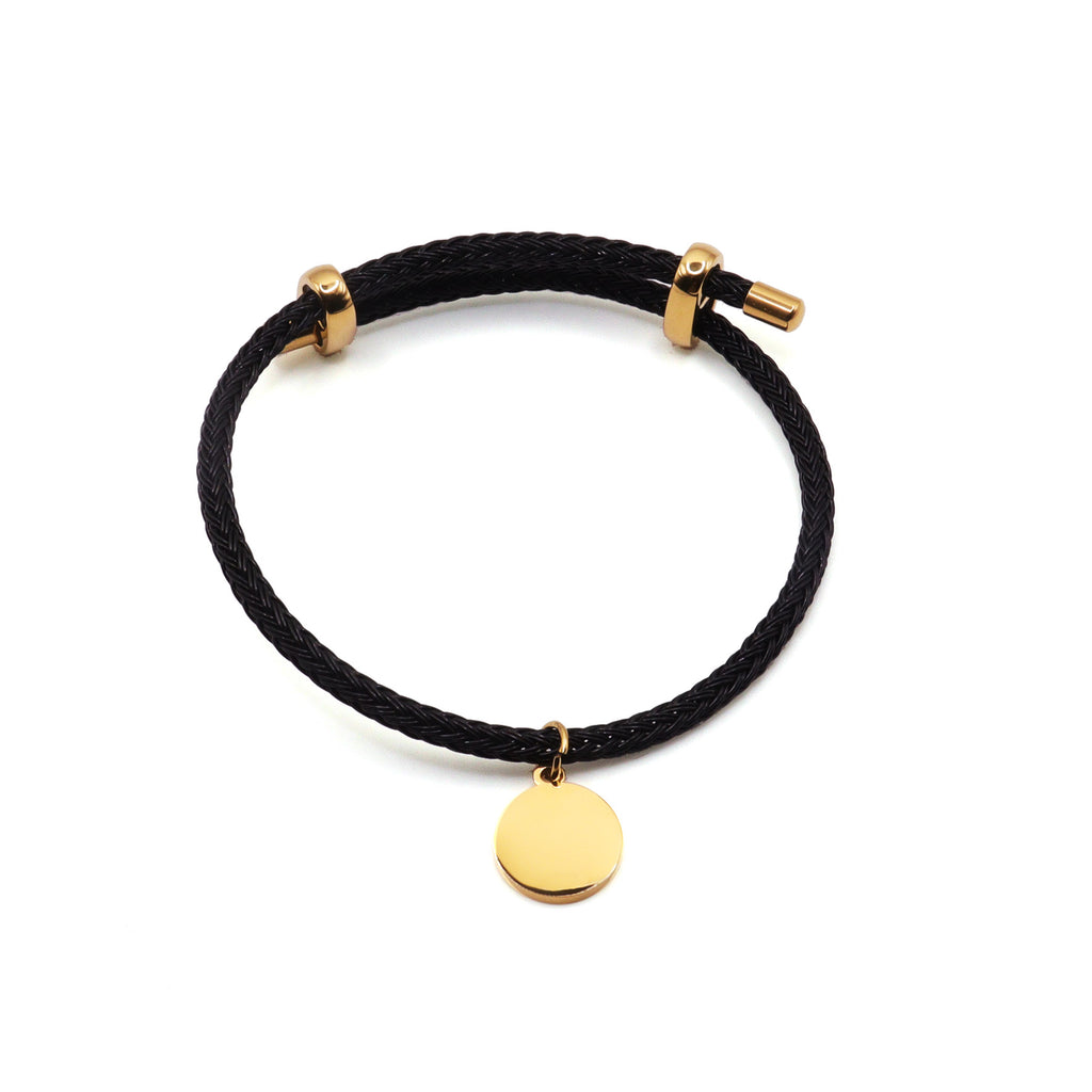 Engrave Your Charm Leather Bracelet