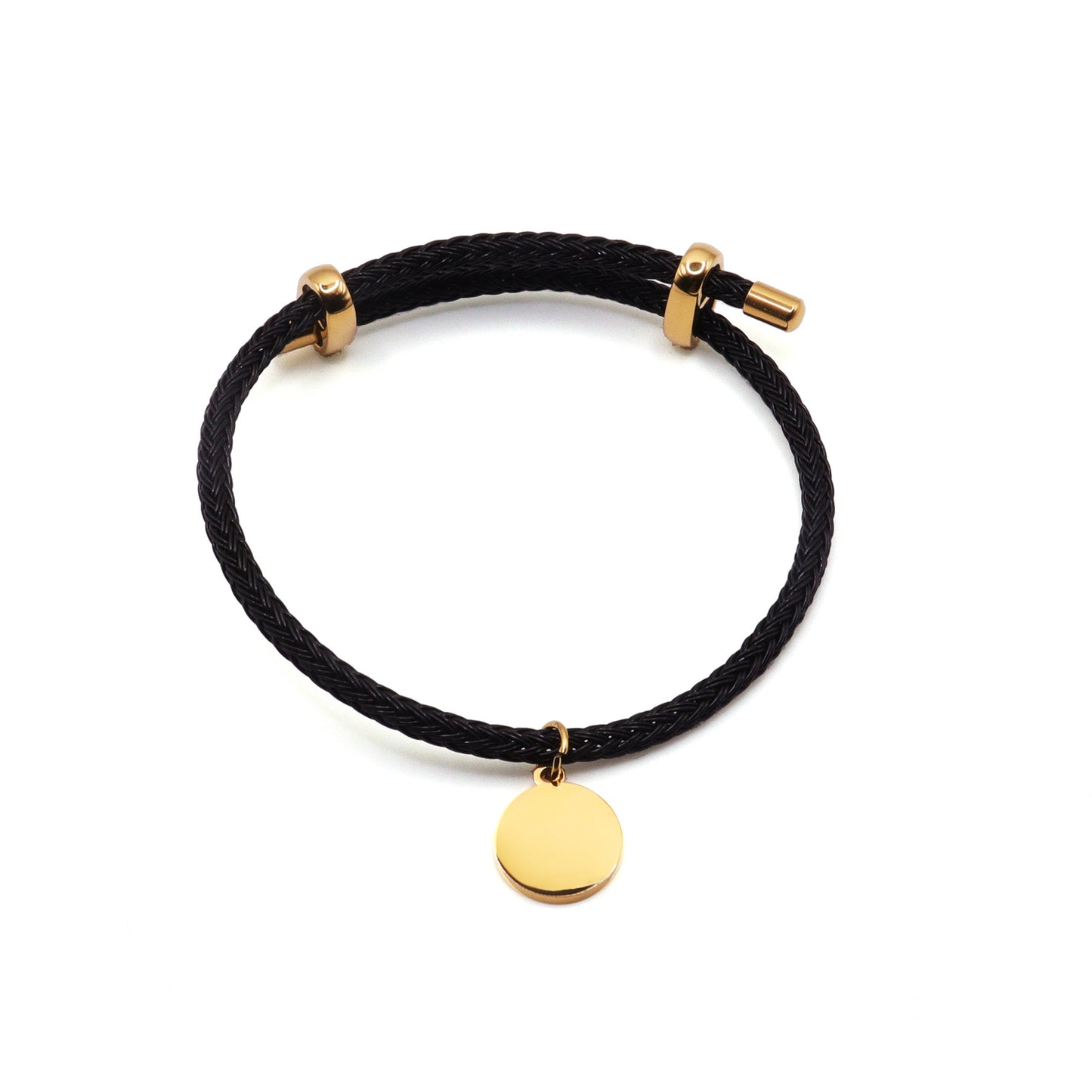Engrave Your Charm Leather Bracelet
